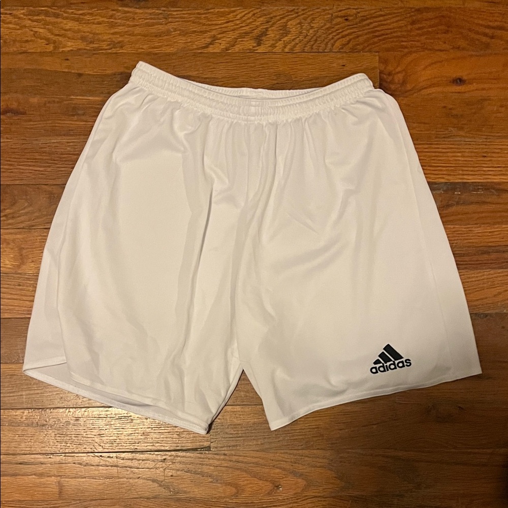 Adidas Men's White Soccer Shorts